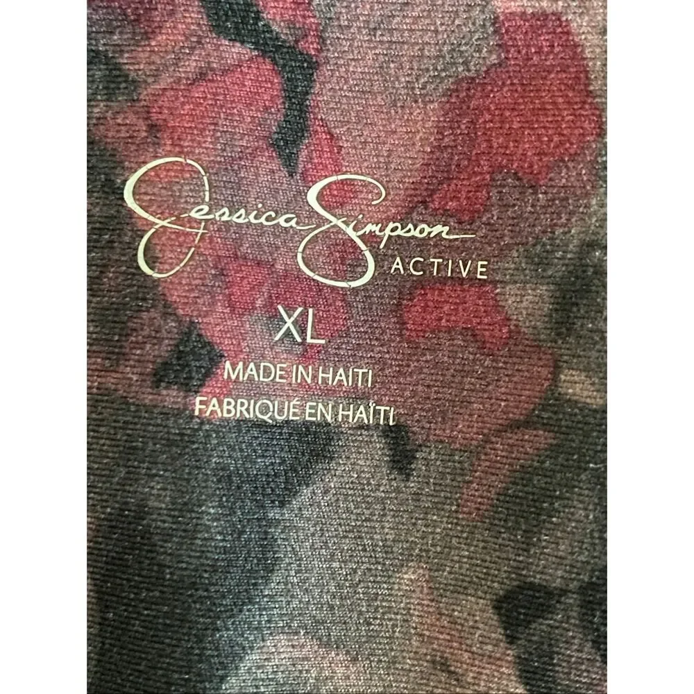 Jessica Simpson floral print leggings size XL